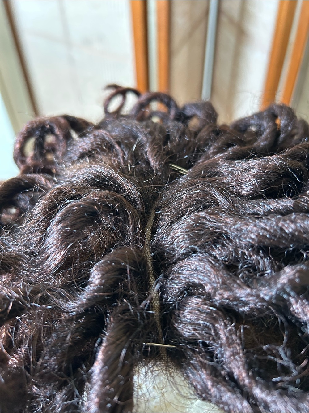 Synthetic Curly Loc Wig in Dark Brown - Women Hair - Picture 4 of 6